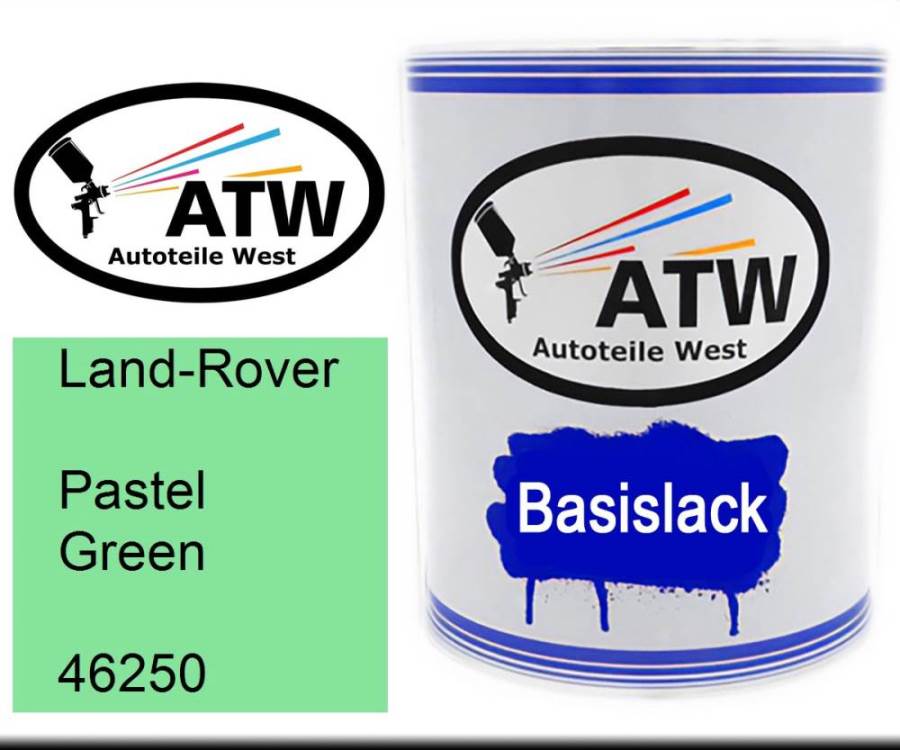 Land-Rover, Pastel Green, 46250: 1L Lackdose, von ATW Autoteile West.